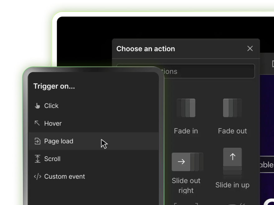 Interactions & animation